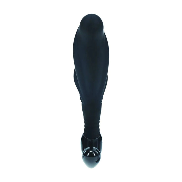 LEVELZ Rippled with Hard Loop Large Prostate Massager - Black