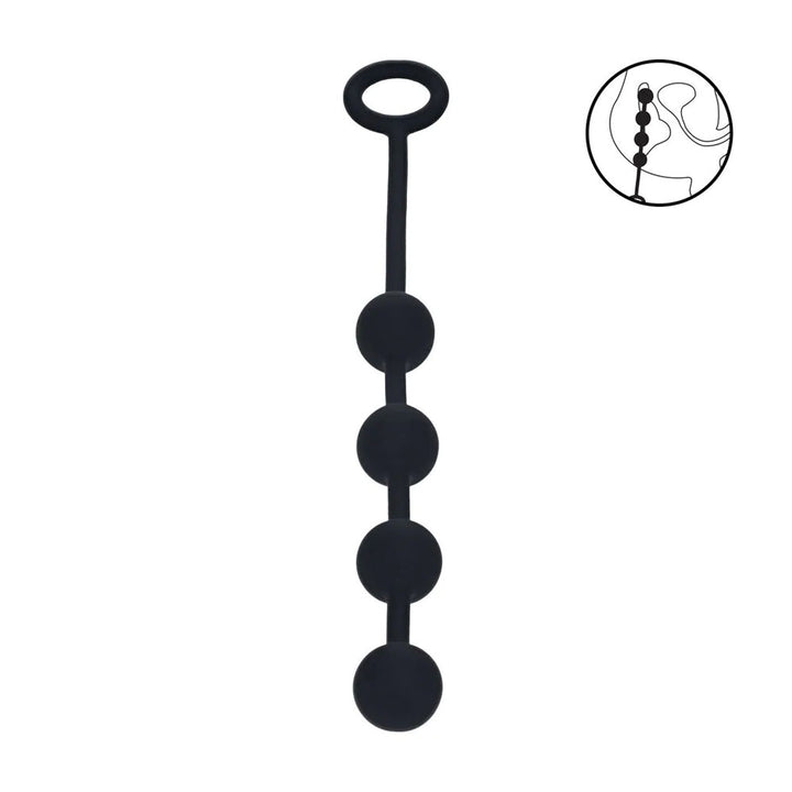 LEVELZ Round Silicone Small Anal Balls - Black