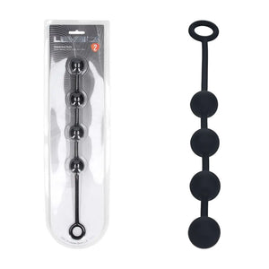 LEVELZ Round Silicone Medium Anal Balls - Black
