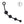 LEVELZ Curved Silicone Anal Beads - Black 