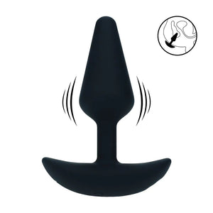 LEVELZ Classic Vibrating Small Silicone Anal Plug - Black