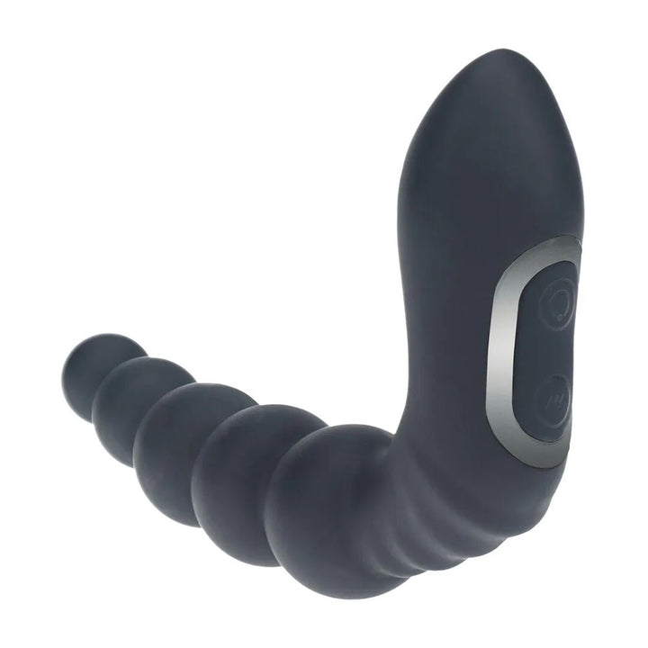 LEVELZ Beaded Heating + Vibrating Prostate Massager - Black