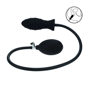 LEVELZ Ribbed Inflatable Anal Plug - Black