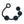 LEVELZ Round Silicone Large Anal Balls - Black