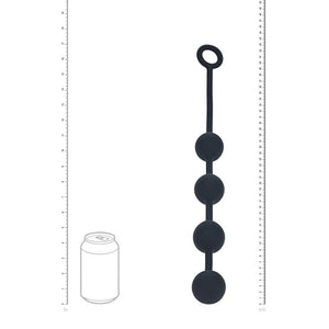 LEVELZ Round Silicone Large Anal Balls - Black