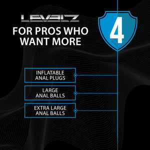 LEVELZ Round Silicone Large Anal Balls - Black