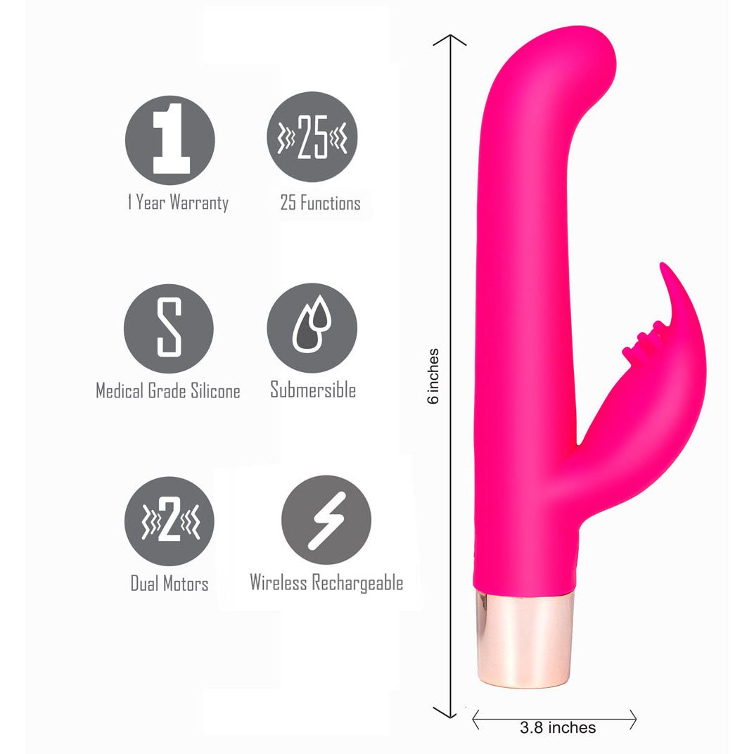 Maia Hailey Pro - Wireless Rabbit Vibrator - Pink