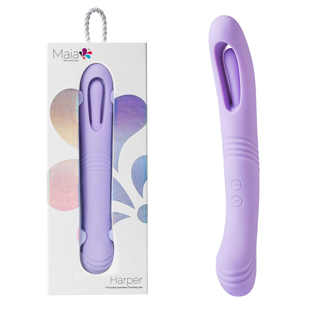 Maia Harper - Thumping Vibrator - Purple