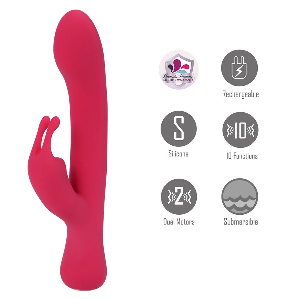 Maia Zara Rabbit Vibrator - Red