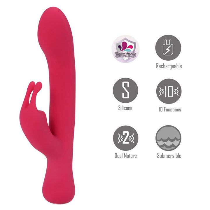 Maia Zara Rabbit Vibrator - Red