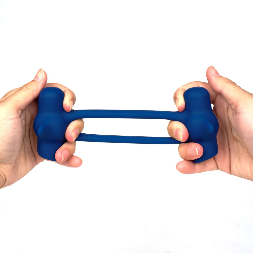 Maia Ronin Dual Vibrating Cock Ring - Blue