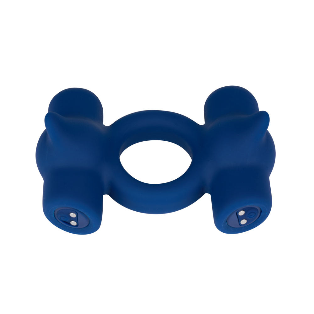 Maia Ronin Dual Vibrating Cock Ring - Blue