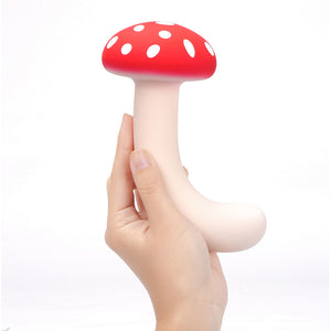 Maia ALICE - Red/White Dual Vibrating Mushroom