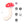 Maia ALICE - Red/White Dual Vibrating Mushroom