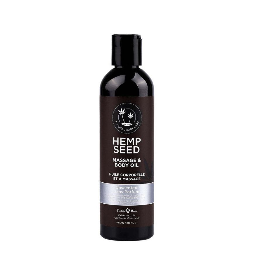Earthy Body Hemp Seed Massage & Body Oil 237ml  - Unscented