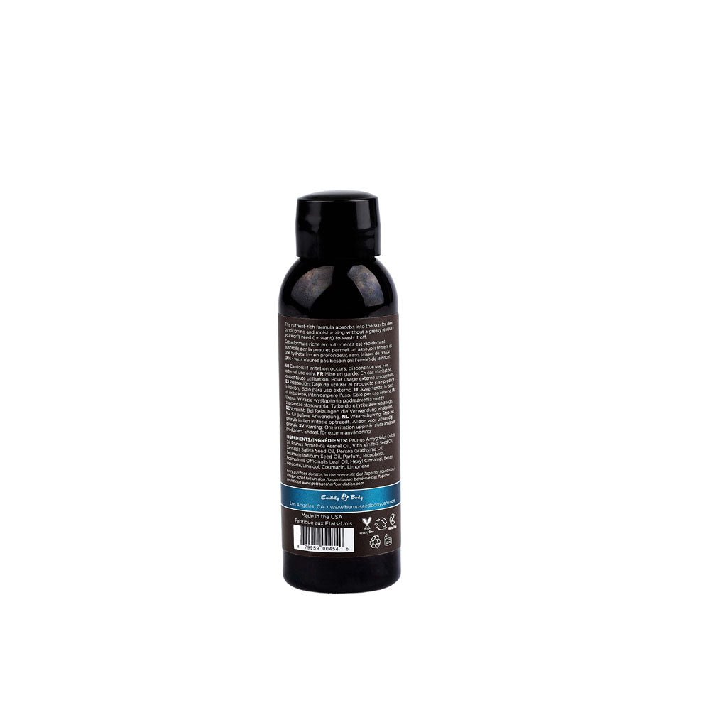 Earthly Body Hemp Seed Massage & Body Oil  59ml - Moroccan Nights Scent
