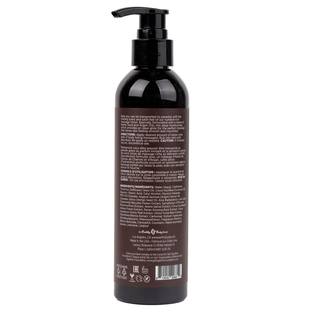 Hemp Seed Massage Lotion - Kashmir Musk