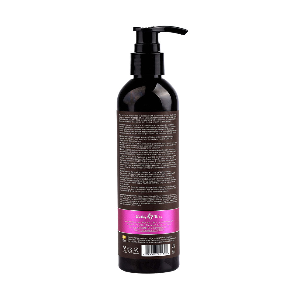Earthy Body Hemp Seed Massage Lotion 237ml  - Skinny Dip