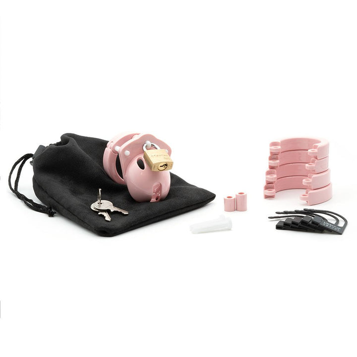 Mini-Me Chastity 1.25 Inch Cock Cage Kit - Pink