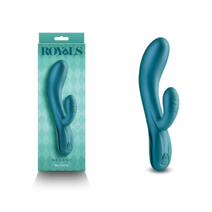 Royals Regent Rabbit Vibrator - Metallic Green