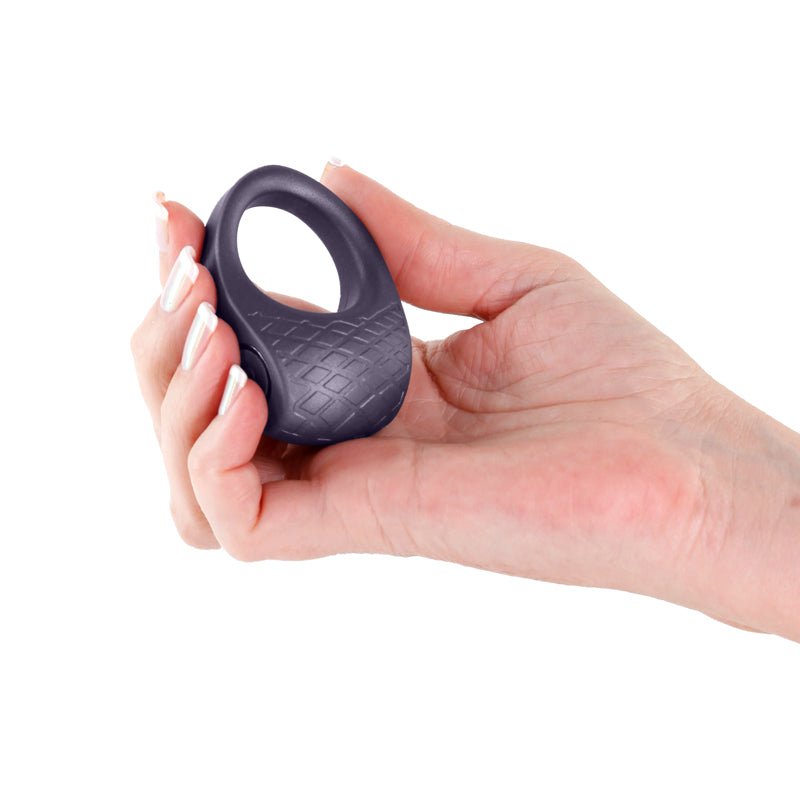 Seduction - Levi - Metallic Grey Vibrating Cock Ring