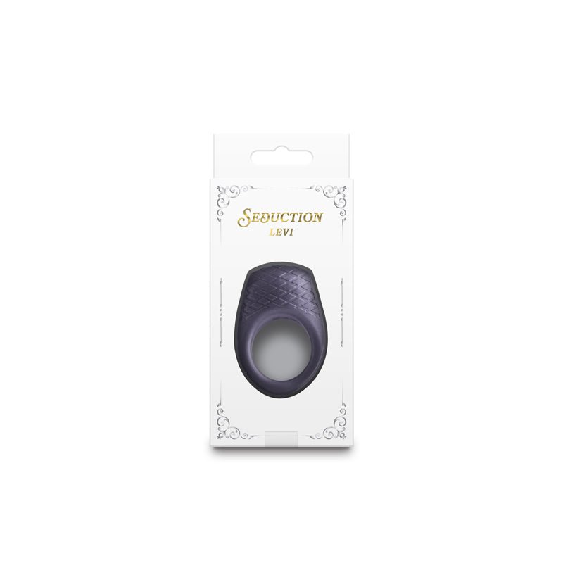 Seduction - Levi - Metallic Grey Vibrating Cock Ring