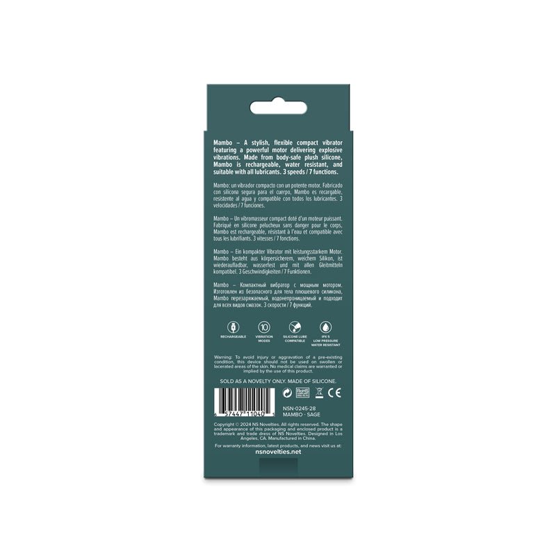 Lust-n-Dreams - Mambo - Sage Green - Bullet Vibrator