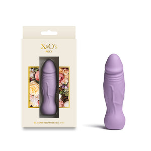 X & O's Peck - 9.9 cm Rechargeable Bullet Vibrator - Lavender
