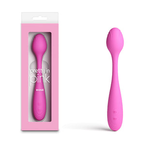 Pretty in Pink Rose Rechargeable Vibrator - Pink