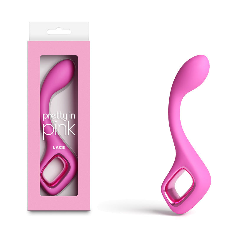 Pretty in Pink Lace G-Spot Vibrator - Pink