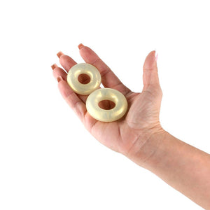 Fantasia Double Stack Cock Rings - Amber - 2 Sizes