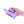 Colours Ribbed 5 Inch Vibrating Dildo with Remote - Purple
