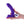 Colours Curve - Vibrating 6 Inch Dildo with Wireless Remote - Purple