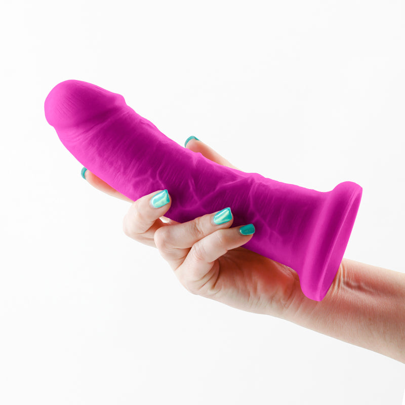 Colours Girth Dual Density 7 Inch Thick Dong - Purple