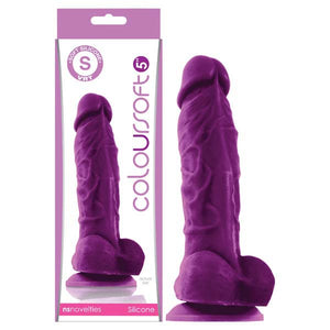 ColourSoft 5 Inch Soft Dildo - Purple
