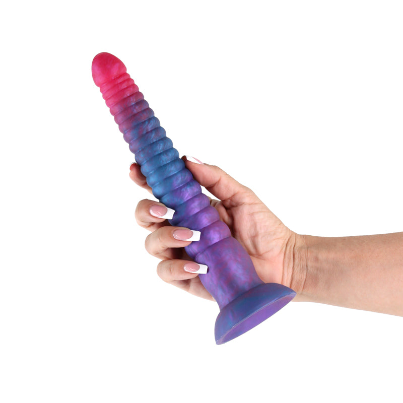Colours Stacked 9 Inch Fantasy Dildo - Pink/Blue