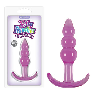 Jelly Rancher Ripple T-Plug Butt Plug - Purple