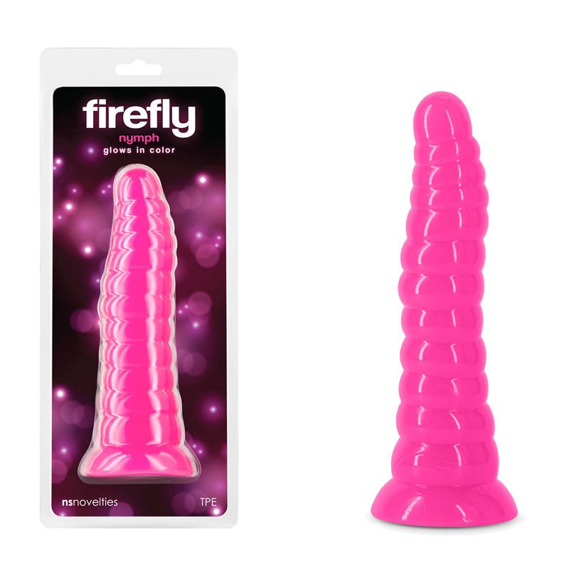 Firefly Nymph -  Glow 7.5 Inch Dildo - Pink