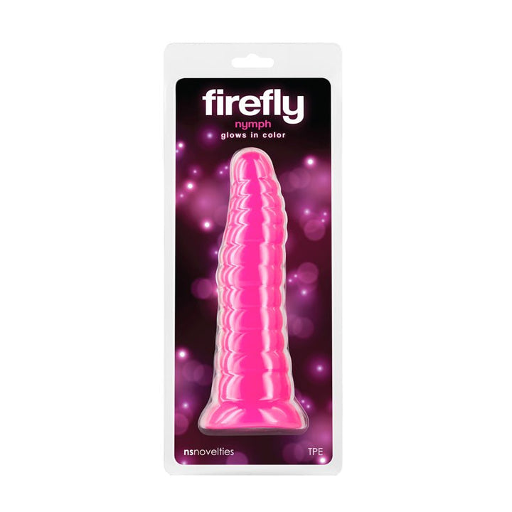 Firefly Nymph -  Glow 7.5 Inch Dildo - Pink