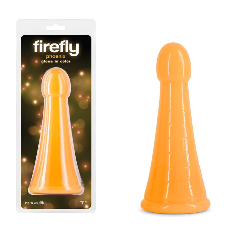 Firefly Phoenix - Glow 8 Inch Dildo - Orange