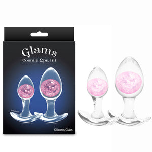 Glams Cosmic Butt Plugs Kit - Pink