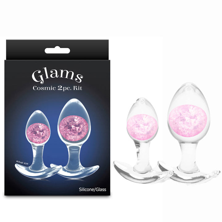 Glams Cosmic Butt Plugs Kit - Pink