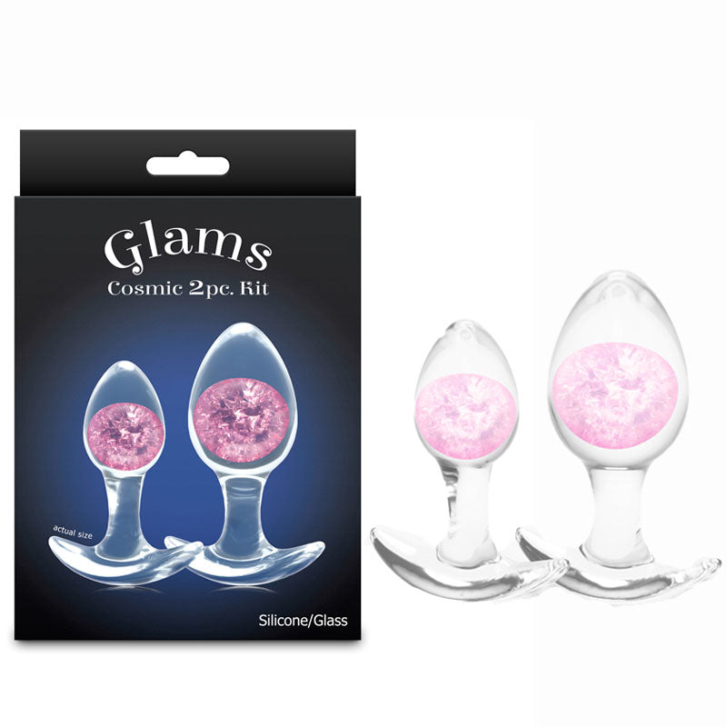 Glams Cosmic Butt Plugs Kit - Pink