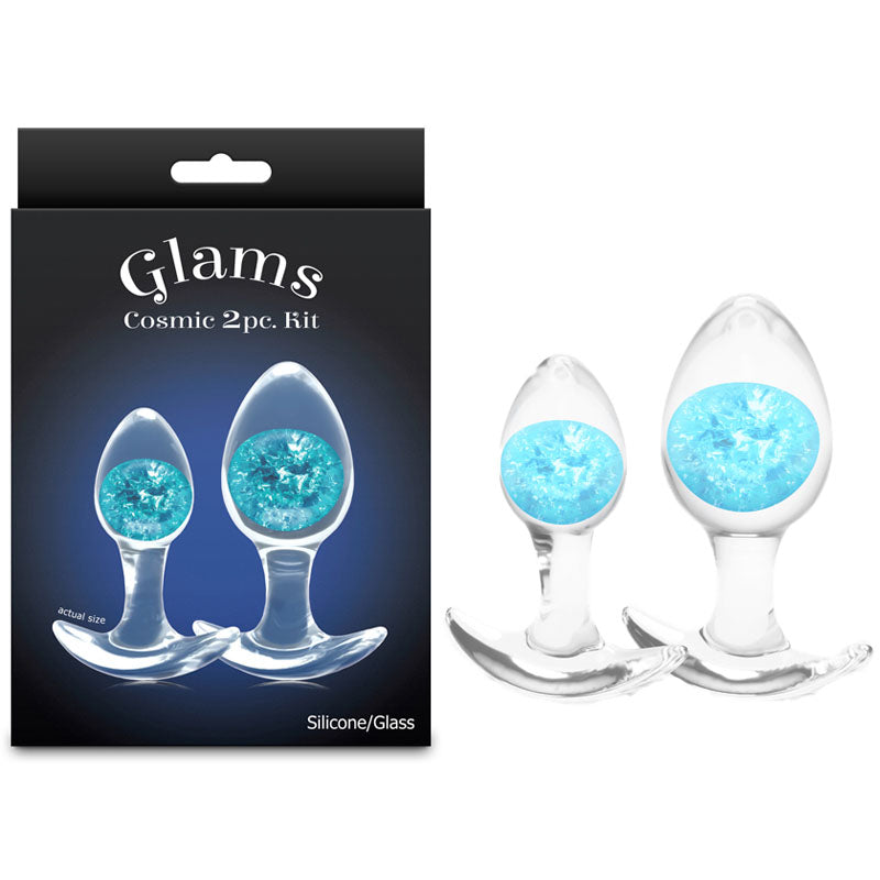 Glams Cosmic Butt Plugs Trainer Kit - Blue