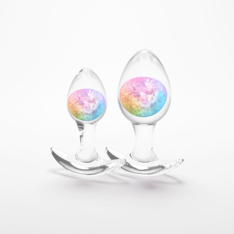 Glams Cosmic Butt Plugs Trainer Kit - Rainbow