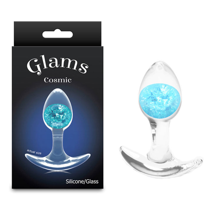 Glams Cosmic Small Butt Plug - Blue