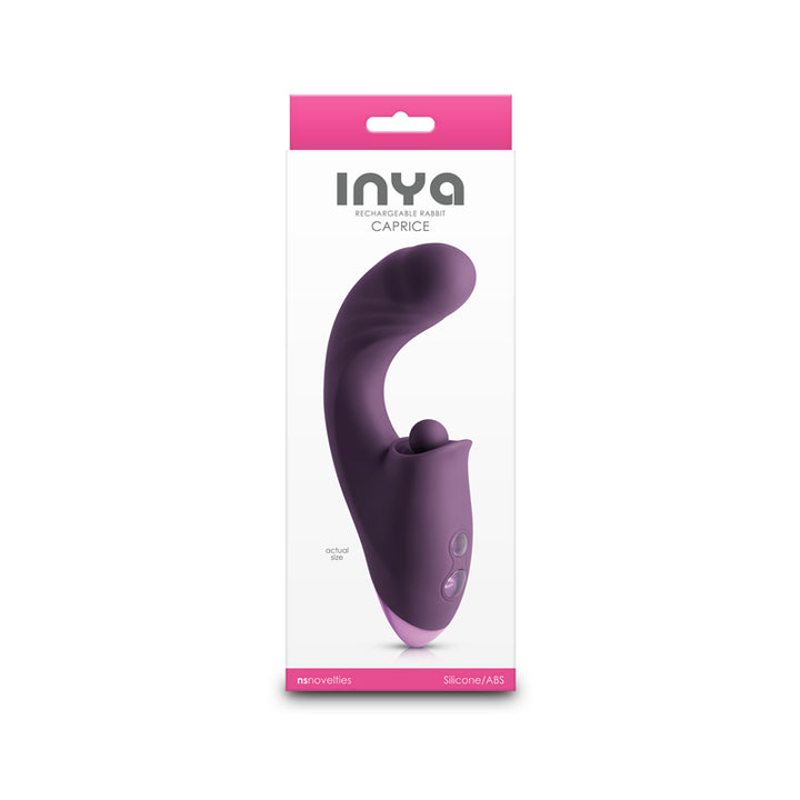Inya Caprice - Vibrator with Clitoral Thumper - Purple