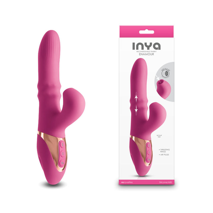 InYa Enamour - Rabbit Vibrator With Air Pulse - Pink