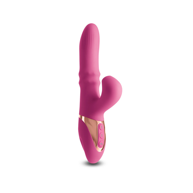 InYa Enamour - G-Spot Vibrator W ith Air Pulse - Pink