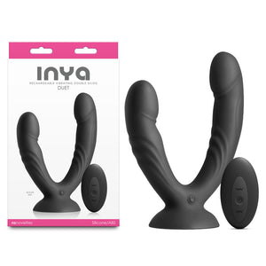 InYa Duet - Vibrating Double Dildo with Wireless Remote - Black